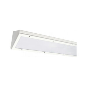 A photo of Trend-A corner mounted anti-vandal luminaire with fabricated sheet metal housing, fully welded construction and anti-tamper fixings.