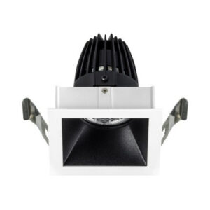 Photo of Capri-85S low glare architectural LED downlight with die-cast bezel and dark light baffle.