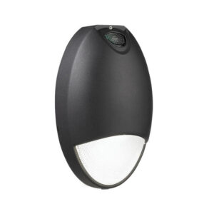 A photo of the surface-mounted Eton oval bulkhead luminaire with eyelid.